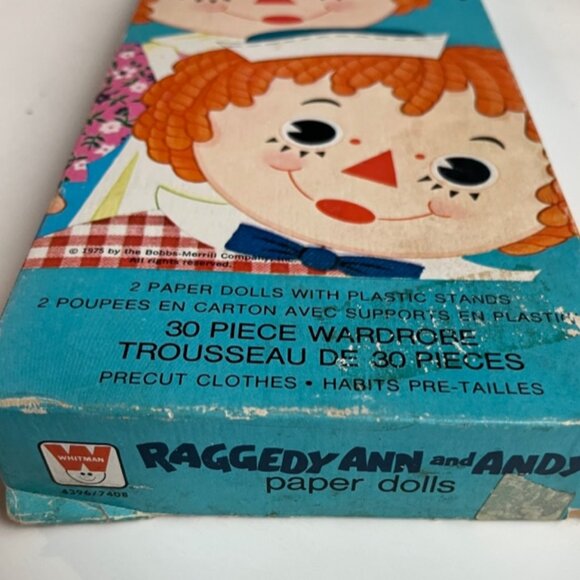 Raggedy  Ann and Andy Paper Dolls 1975 by Bobbs- Merrill Company - Picture 10 of 12